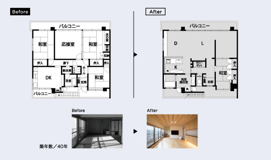 Before After
