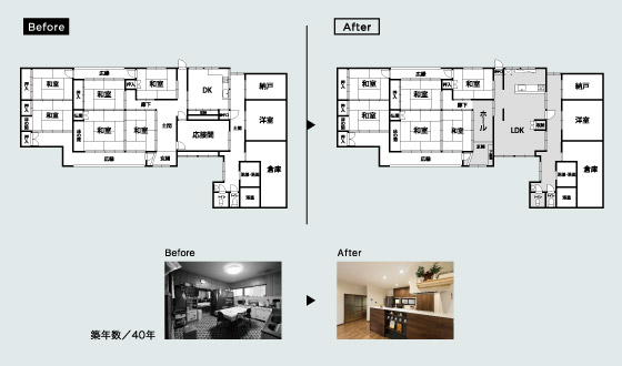Before After