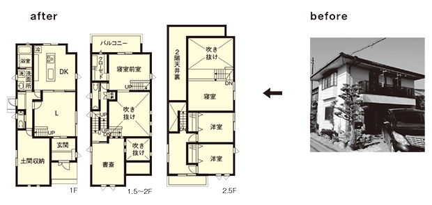 Before After