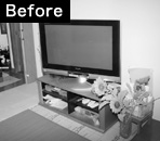 システム収納before